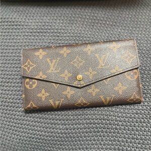 Louis Vuitton Brown Monogram Wallet Slim Design